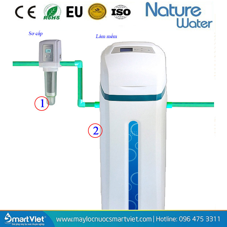 Bộ làm mềm tổng toàn bộ ngôi nhà Nature Water NX2