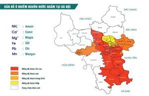 Bản đồ nước ô nhiễm ở Hà Nội