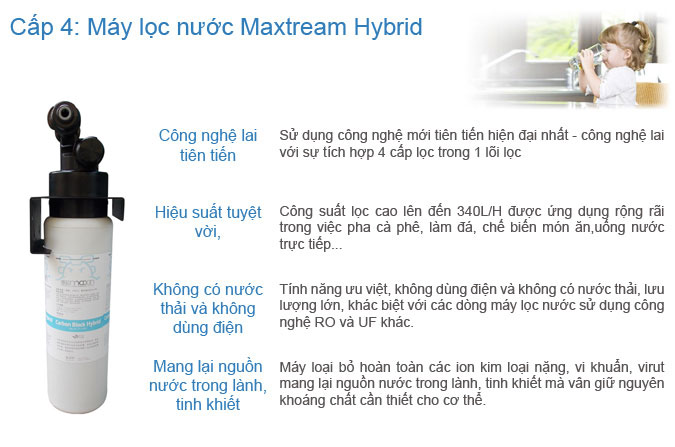 Máy lọc nước công suất lớn Maxtream Hybrid (Máy đơn)