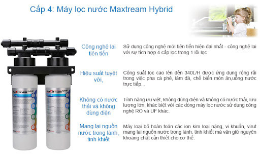 Máy lọc nước thương mại Maxtream Hybrid Twin EC15