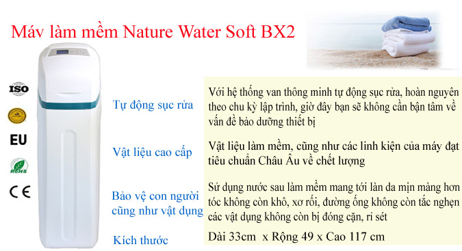 Bộ làm mềm tổng toàn bộ ngôi nhà nature water NX2
