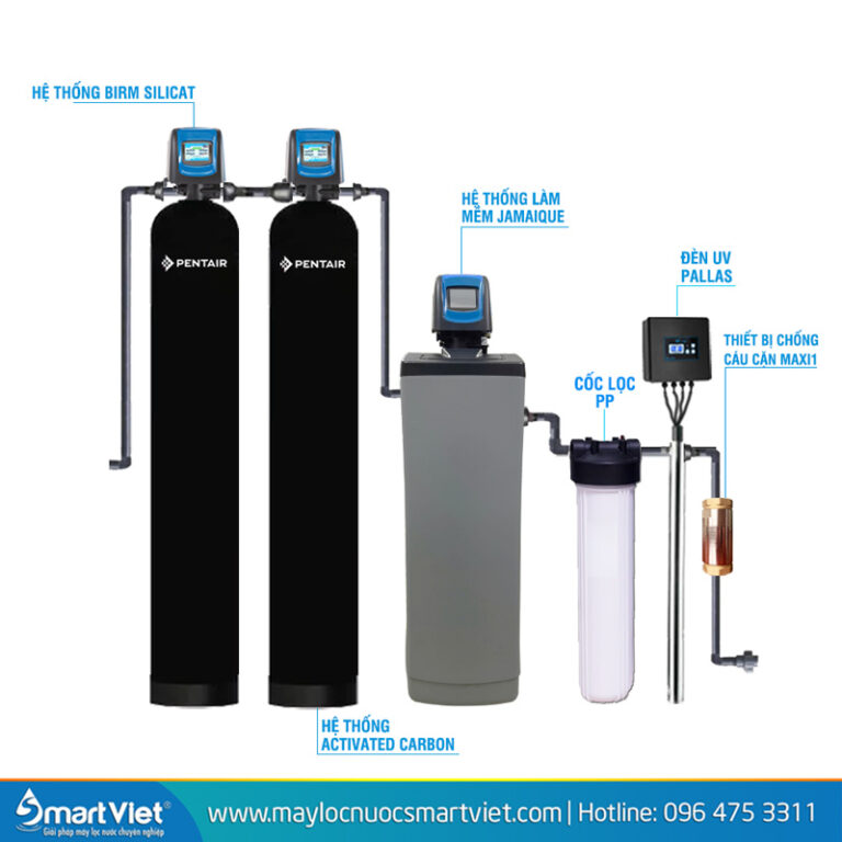 Hệ thống lọc nước tổng đầu nguồn Pentair PWQ04