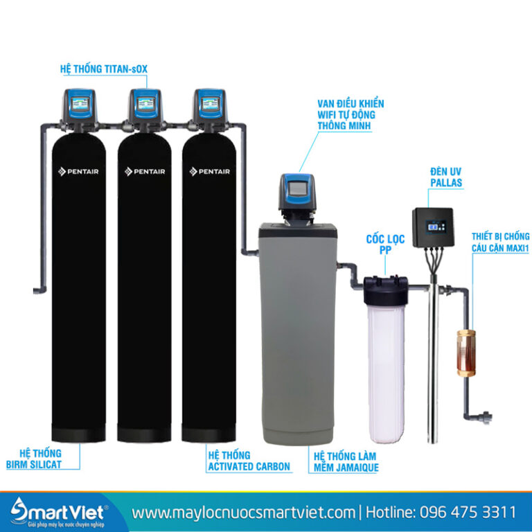 Hệ thống lọc nước tổng đầu nguồn Pentair PWQ06