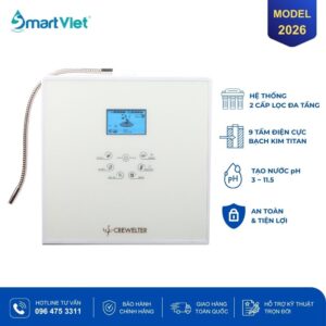 Máy lọc nước ion kiềm điện giải Crewelter 9
